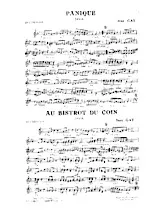 descargar la partitura para acordeón Panique + Au bistrot du coin  en formato PDF