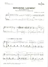 download the accordion score Marchons gaiement (Pot Pourri de chansons populaires) (Arrangement Paul Boistelle) in PDF format