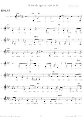 download the accordion score Il me dit que je suis belle (Chant : Patricia Kass) in PDF format