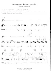 download the accordion score Les garçons de mon quartier in PDF format