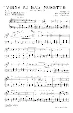 télécharger la partition d'accordéon Viens au bal musette (Valse Chantée) au format PDF