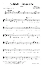 descargar la partitura para acordeón Aubade Limousine (Valse) en formato PDF