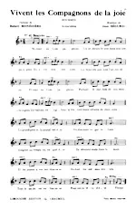 descargar la partitura para acordeón Vivent les Compagnons de la joie (Bourrée) en formato PDF