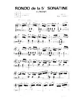 scarica la spartito per fisarmonica Rondo de la 5e Sonatine (Arrangement Max Francy) in formato PDF