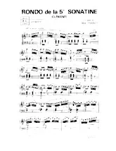 télécharger la partition d'accordéon Rondo de la 5e Sonatine (Arrangement Max Francy) au format PDF