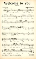 scarica la spartito per fisarmonica Welcome to you (Orchestration Complète) (Fox Trot) in formato PDF