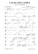 télécharger la partition d'accordéon Valse des cimes (Valse Viennoise) au format PDF