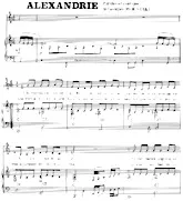 descargar la partitura para acordeón Alexandrie en formato PDF