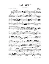 scarica la spartito per fisarmonica J'ai rêvé (Tango Chanté) in formato PDF