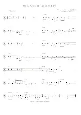 scarica la spartito per fisarmonica Mon soleil de juillet (Cha Cha) in formato PDF