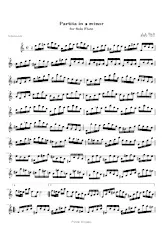 télécharger la partition d'accordéon Partita (Partita in a minor) (Partie Flûte soliste) au format PDF