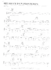 scarica la spartito per fisarmonica Heureux d'un printemps in formato PDF