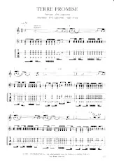 télécharger la partition d'accordéon Terre promise (Tablature Guitare) au format PDF