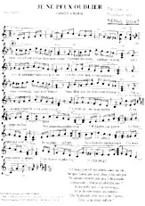 download the accordion score Je ne peux oublier (Tango Chanté) in PDF format