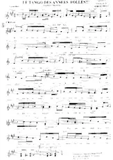 descargar la partitura para acordeón Le tango des années folles en formato PDF