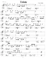 scarica la spartito per fisarmonica Triste (Bossa) (Relevé) in formato PDF