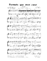 télécharger la partition d'accordéon Permets que mon cœur (Orchestration Complète) (Boléro)  au format PDF