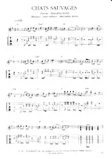 descargar la partitura para acordeón Chats sauvages (Tablature guitare) en formato PDF