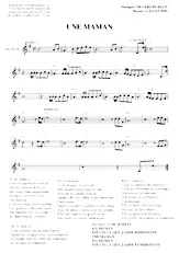 download the accordion score Une maman (Slow Chanté) in PDF format