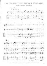 télécharger la partition d'accordéon La complainte du phoque en Alaska (Tablature guitare) au format PDF