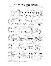 télécharger la partition d'accordéon Le tango des mariés (Piano) au format PDF