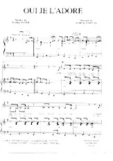 download the accordion score Oui je l'adore in PDF format