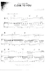download the accordion score Close to you (They long to be)  in PDF format