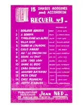 télécharger la partition d'accordéon Recueil 15 Danses Modernes pour Accordéon (Recueil n°1) au format PDF