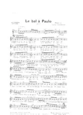 télécharger la partition d'accordéon Le bal à Paulo (Java) au format PDF