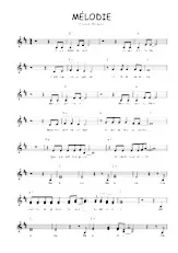 scarica la spartito per fisarmonica Mélodie in formato PDF