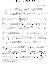 descargar la partitura para acordeón Petit bonheur en formato PDF