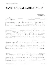 download the accordion score Tant qu'il y aura des femmes in PDF format