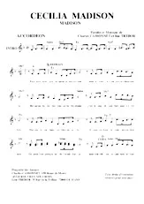 scarica la spartito per fisarmonica Cécilia Madison in formato PDF