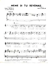 download the accordion score Même si tu revenais in PDF format