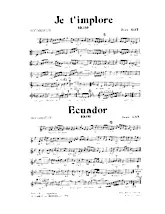 télécharger la partition d'accordéon Je t'implore + Ecuador (Boléro) au format PDF