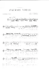 download the accordion score J'aurais voulu (Tango) in PDF format