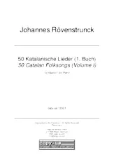 télécharger la partition d'accordéon Songbook : 50 Catalan Folksongs (50 Katalanische Lieder) (Pour Piano) (Volume 1) au format PDF