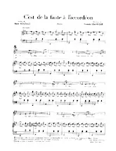 download the accordion score C'est de la faute à l'accordéon in PDF format