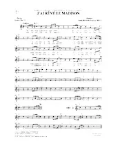 descargar la partitura para acordeón J'ai rêvé le madison en formato PDF