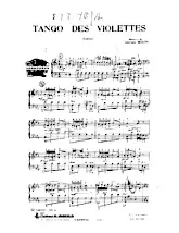 télécharger la partition d'accordéon Le tango des violettes au format PDF