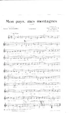 télécharger la partition d'accordéon Mon pays mes montagnes (Valse) au format PDF