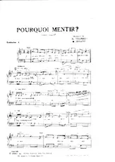 télécharger la partition d'accordéon Pourquoi mentir ? (Orchestration Complète) (Tango Chanté) au format PDF