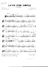télécharger la partition d'accordéon La vie d'un simple (Slow Rock) au format PDF