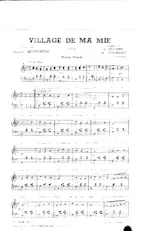 télécharger la partition d'accordéon Village de ma mie (Valse) au format PDF