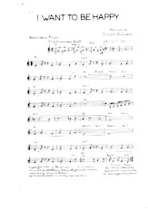 descargar la partitura para acordeón I want to be happy (Charleston) en formato PDF