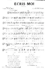 descargar la partitura para acordeón Écris moi (Tango) en formato PDF