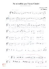 download the accordion score Ne m'oublie pas vieux chalet in PDF format