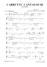 télécharger la partition d'accordéon Cabrette cantalouse (Bourrée) au format PDF