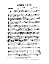 descargar la partitura para acordeón Simplette (Valse) en formato PDF