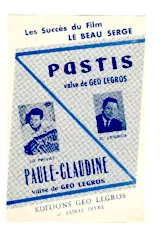 scarica la spartito per fisarmonica Pastis (Du film : Le beau Serge) (Valse) in formato PDF